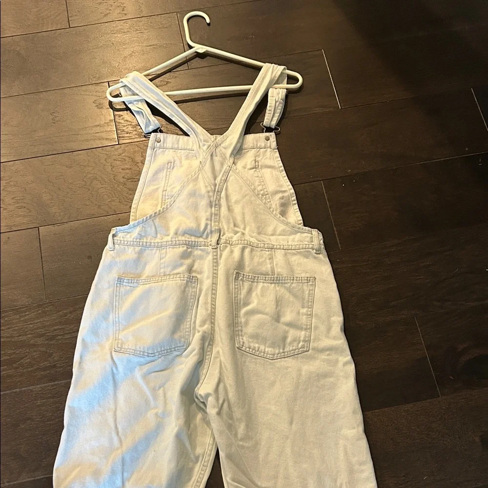 Free People Soft Blue Women's Denim Overalls - Picture 4 of 5